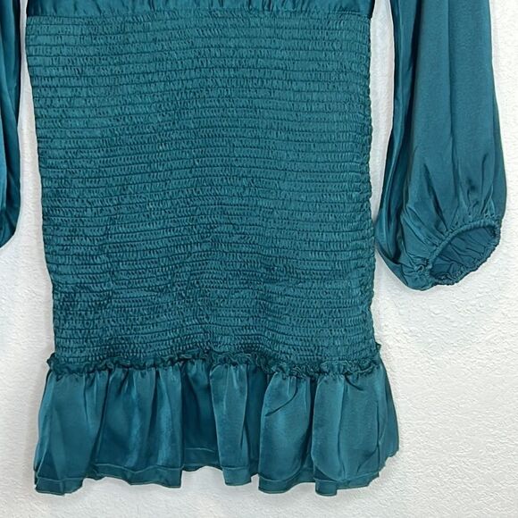 NWT Revolve Line And Dot ELLIOT DRESS Emerald XS - Picture 5 of 15